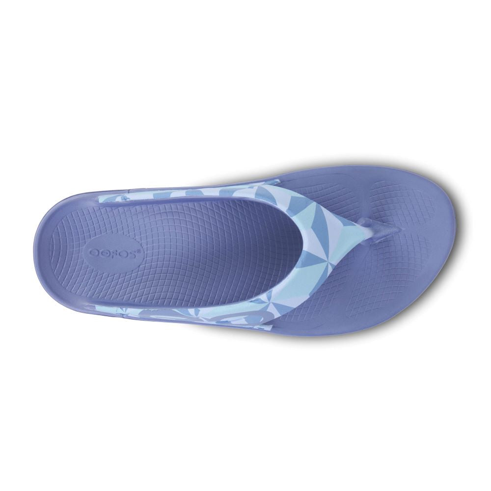 OOFOS' Women's OOriginal Limited Thong - Fractal Waterdrop