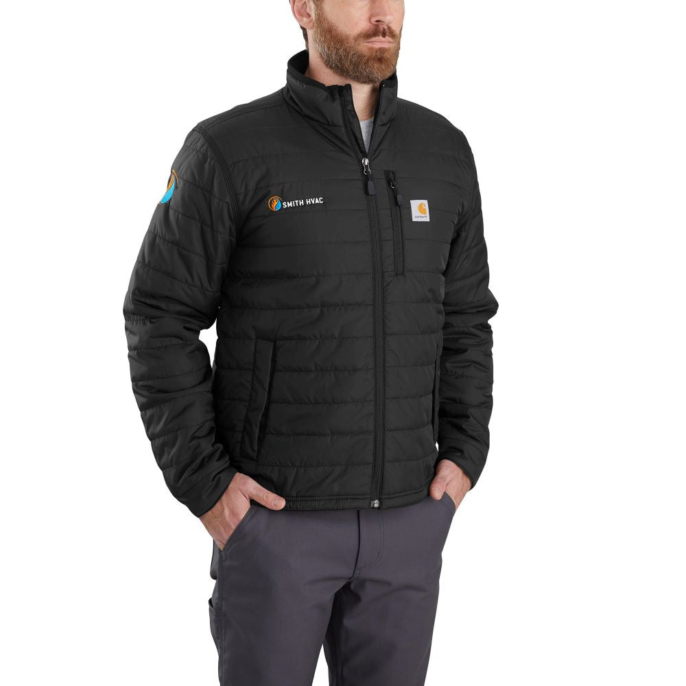 'Carhartt' Men's Rain Defender Insulated Gilliam Jacket Black Trav