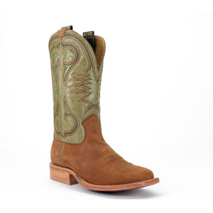 'Hyer' Men's 13" Codell Western Square Toe - Clay / Olive