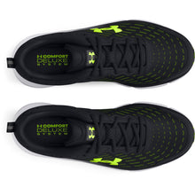'Under Armour' Men's Charged Assert 10 - Black / Black / High Vis Yellow (Ext. Sizes)