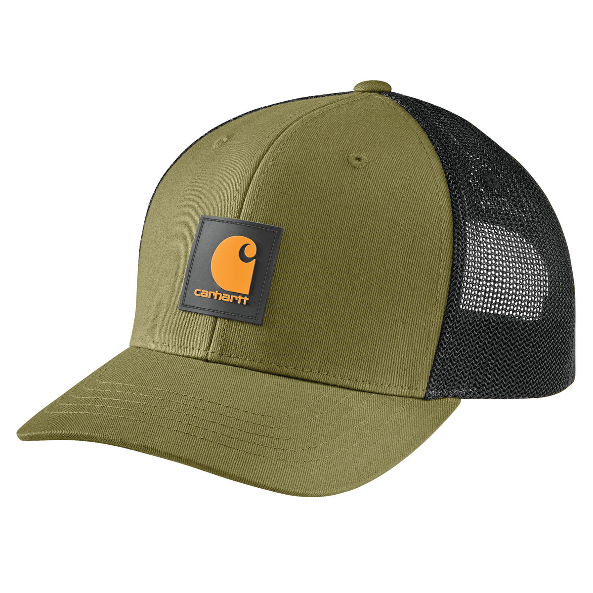 Carhartt Men's Rugged Flex Twill Mesh-Back Logo Patch Cap - True