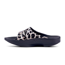 'OOFOS' Women's OOahh Slide Limited Edition - Black / Cheetah