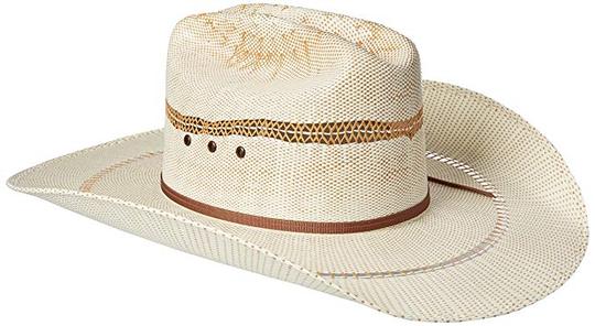 'Ariat' Western Bangora Straw Hat - White