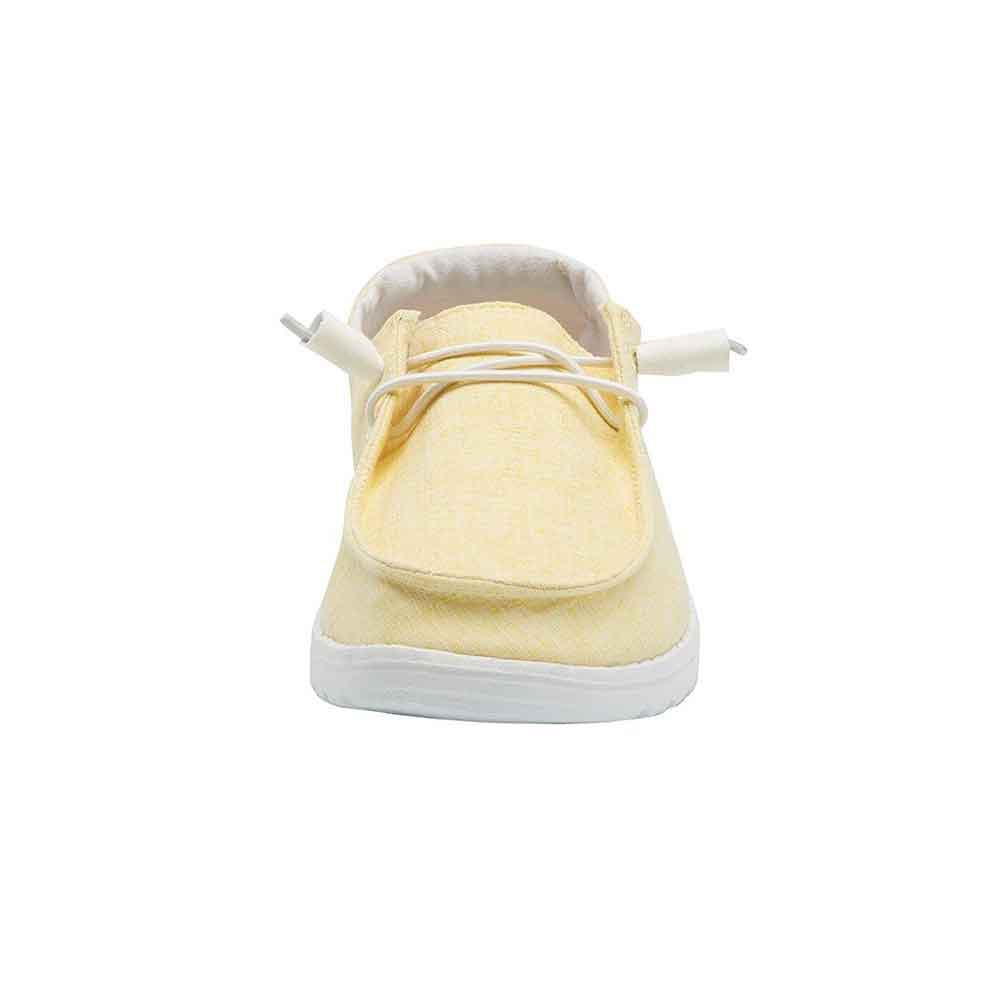 Hey Dude Shoes Women's Wendy Linen Shoes in Sunshine