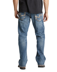 'Silver Jeans' Men's Zac Relaxed Straight Leg - Light Wash Indigo