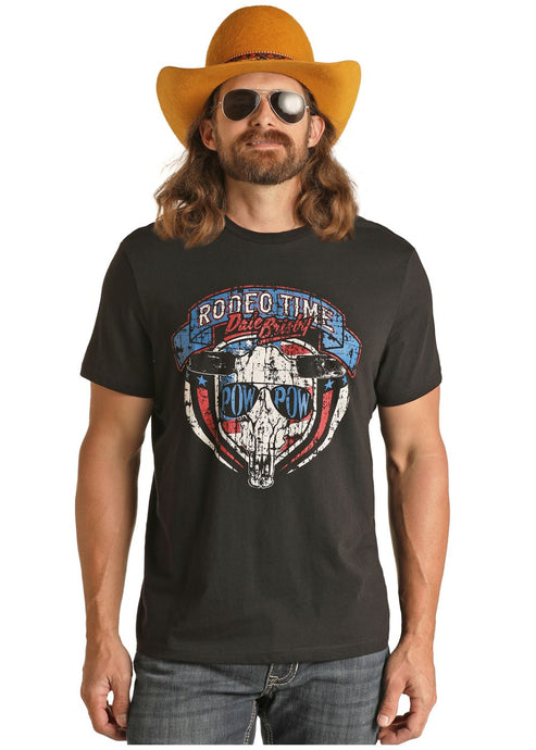 'Panhandle-Rock & Roll' Unisex Dale Graphic Tee - Black