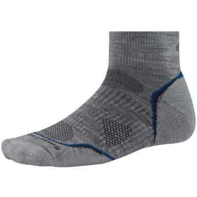 PhD Outdoor Light Mini Crew Socks - Gray / Blue / Black
