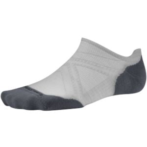 PhD Run Light Elite Micro Socks - Light Gray / Gray