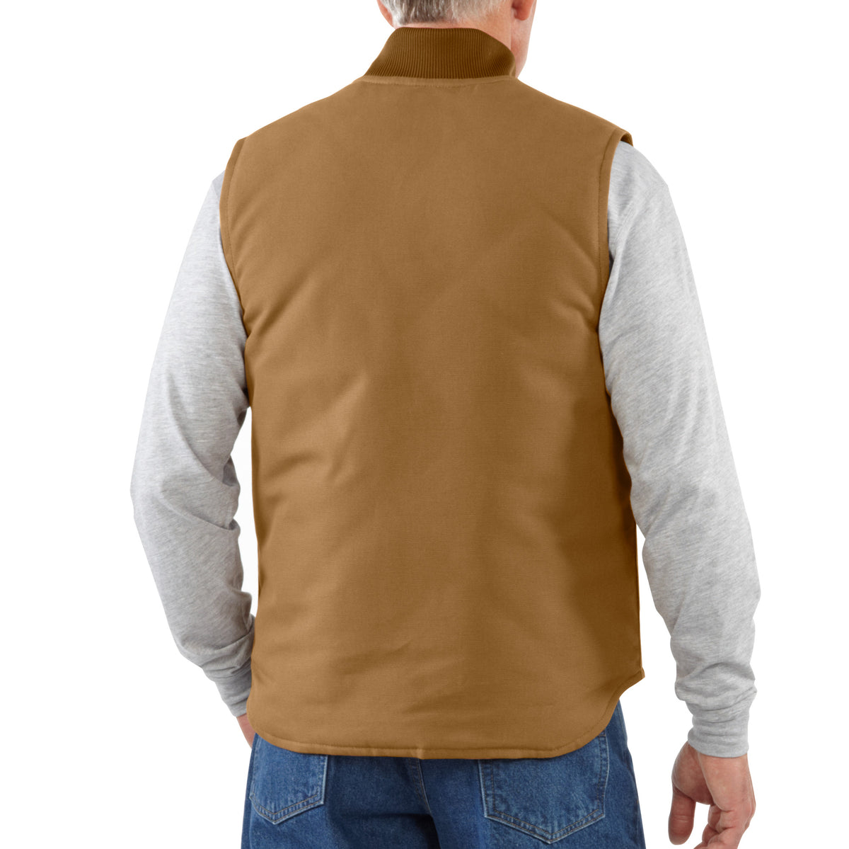 Carhartt' Men's Duck Vest Arctic Quilt Lined - Carhartt Brown