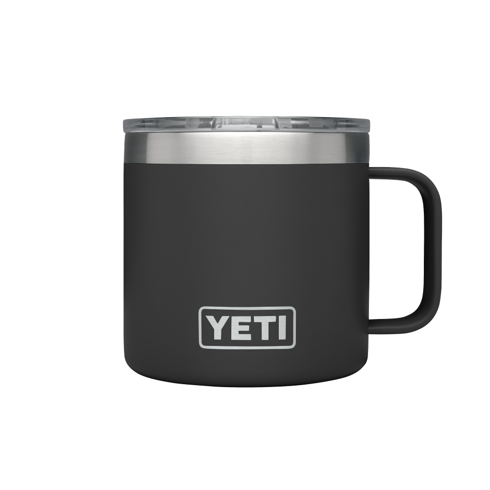 oz.　Trav's　Mug　Lid　–　Yeti'　Black　14　Rambler　w/Magslider　Outfitter