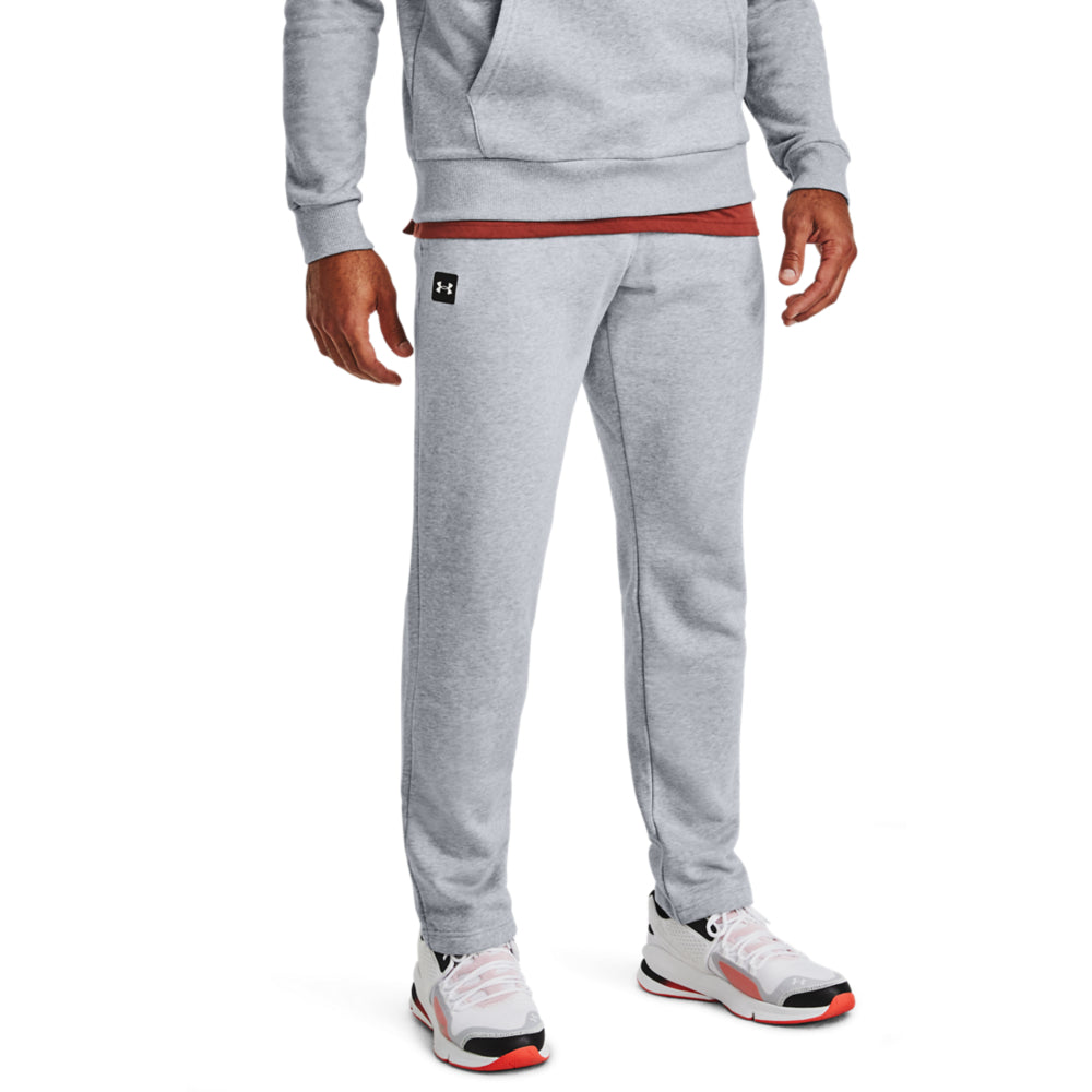 Under Armour Mens Rival Fleece Logo Joggers Tracksuit Bottoms Grey Size  Small S