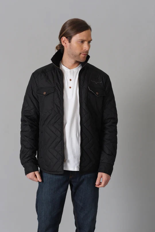 'Kimes Ranch' Men's Skink Jacket Black / Steel Grey Trav's Outfitter