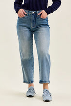 'Judy Blue Jeans' Women's High Waisted Straight Legged Cropped Jeans - Medium Wash