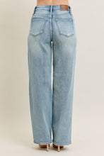 'Judy Blue Jeans' Women's High Rise Distressed Straight Leg Jeans - Medium Blue (Plus Size)