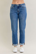 'Judy Blue Jeans' Women's Mid-Rise Boyfriend Classic Cuffed Jean - Medium Wash