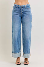 'Judy Blue Jeans' Women's Mid Rise Wide Straight Leg Jeans - Medium Wash