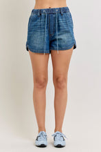 'Judy Blue Jeans' Women's Featherweight Boxer Shorts - Dark Wash