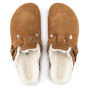 'Birkenstock' Women's Boston Shearling - Mink / Natural