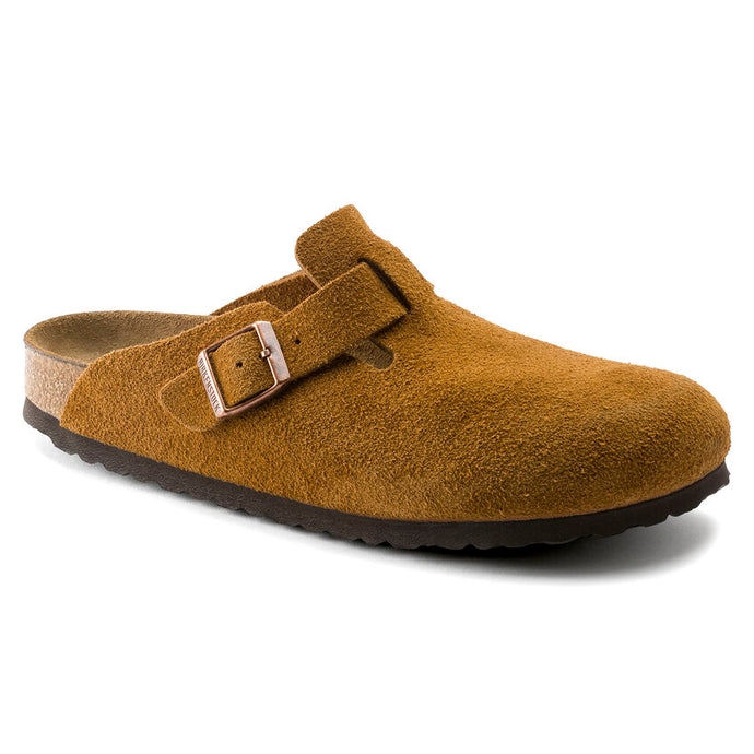 'Birkenstock' Women's Boston Suede Leather Clog - Mink