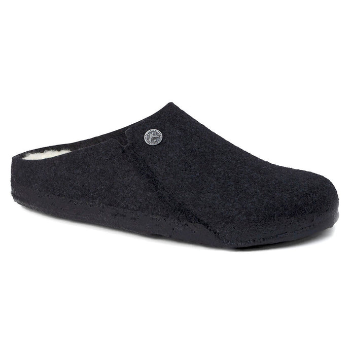 'Birkenstock' Men's Zermatt Shearling Wool Felt Slipper - Anthracite / Natural