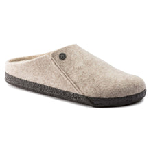 'Birkenstock' Women's Zermatt Shearling Wool Felt Slipper - Eggshell / Natural