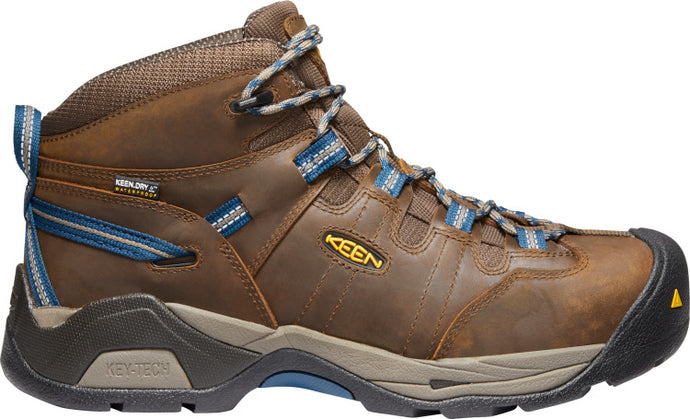 'Keen Utility' Men's Detroit XT EH WP Steel Toe Hiker - Cascade Brown / Orion Blue