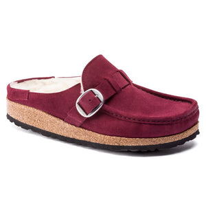 'Birkenstock USA' Women's Buckley Shearlin - Maroon / Natural