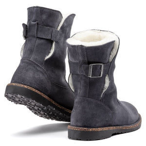 'Birkenstock' Women's Uppsala Shearling - Graphite / Natural