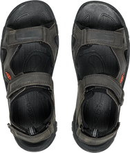 'Keen Outdoor' Men's Targhee III Open Toe Sandal - Grey / Black