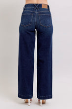 'Judy Blue Jeans' Women's High Waisted Double Button Wide Leg Jeans - Dark Blue