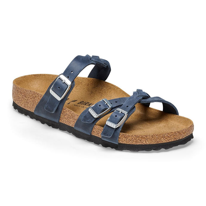 'Birkenstock' Women's Franca Braid Strappy Sandal - Navy