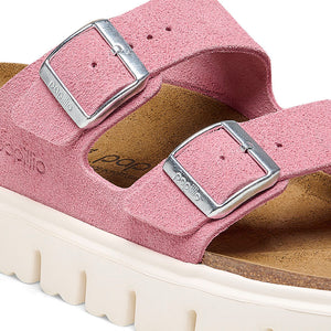 'Birkenstock' Women's Arizona Chunky Suede Leather Sandal - Candy Pink