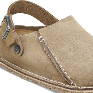 'Birkenstock' Women's Lutry Premium Suede Slipper - Gray Taupe