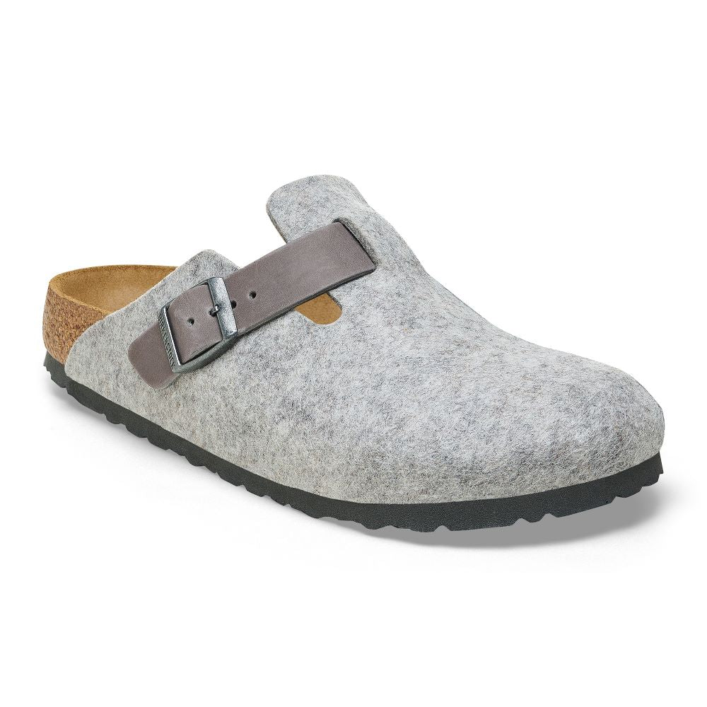 'Birkenstock' Men's Boston Clog - Wool / Oiled Leather