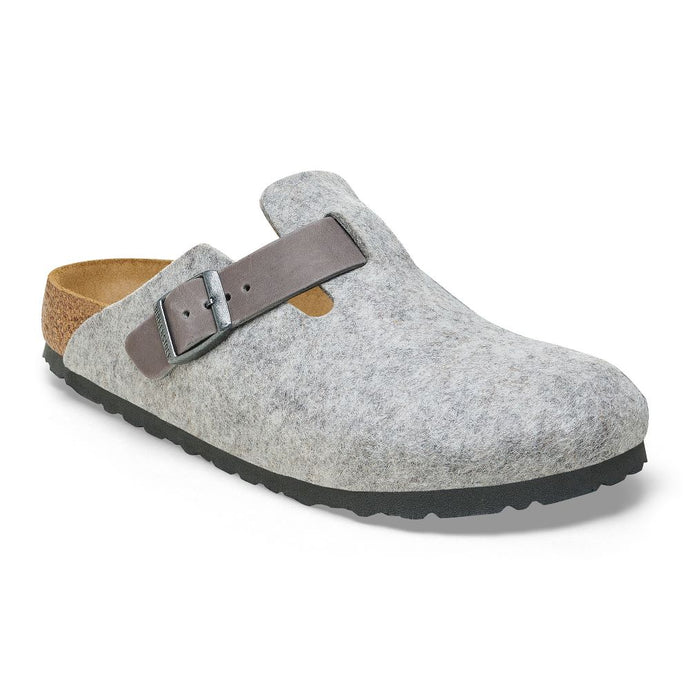 'Birkenstock' Men's Boston Clog - Wool / Oiled Leather