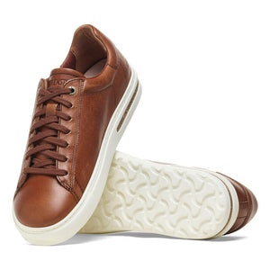 'Birkenstock' Men's Bend Low Leather Sneaker - Cognac
