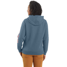 'Carhartt' Women's Clarksburg Sleeve Logo Hoodie - Thundercloud Heather