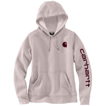 'Carhartt' Women's Clarksburg Sleeve Logo Hoodie - Mink