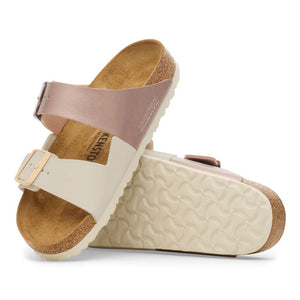 'Birkenstock' Women's Arizona Split - Eggshell / Metallic Copper