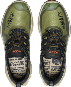 'Keen Outdoor' Men's Zionic Speed Hiking Shoes - Dark Olive / Scarlet Ibis
