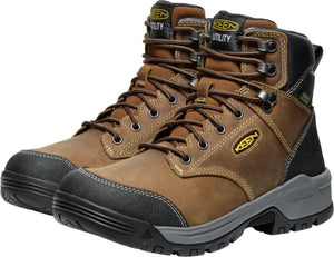 'Keen Utility' Men's 6" Evanston WP - Bison / Black