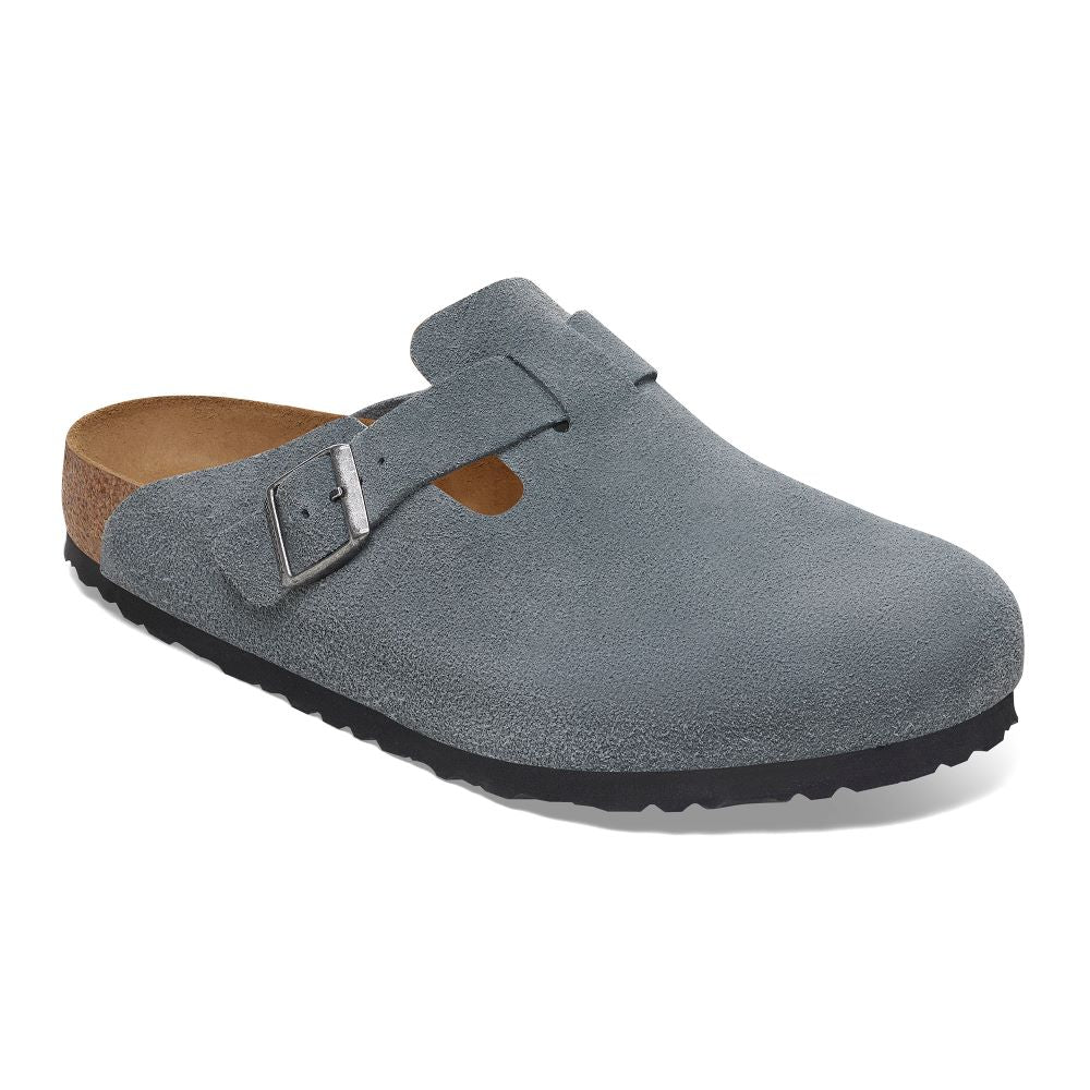 'Birkenstock' Men's Boston Soft Footbed Clog - Basalt Grey