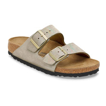 'Birkenstock' Women's Arizona Suede Leather Sandal - Shimmering Taupe