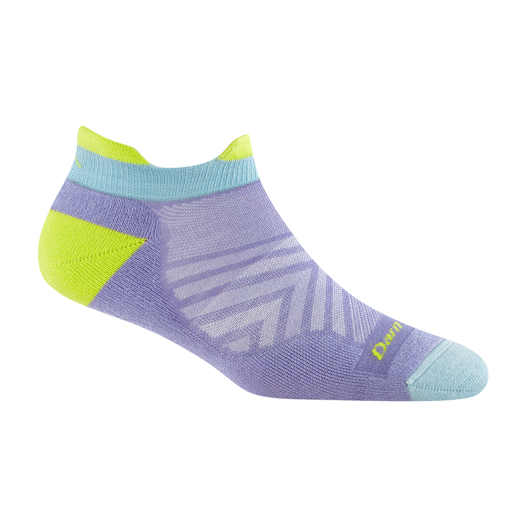 'Darn Tough Vermont' Women's No Show Tab Cushioned Ultra-Lightweight Running Socks - Lavender