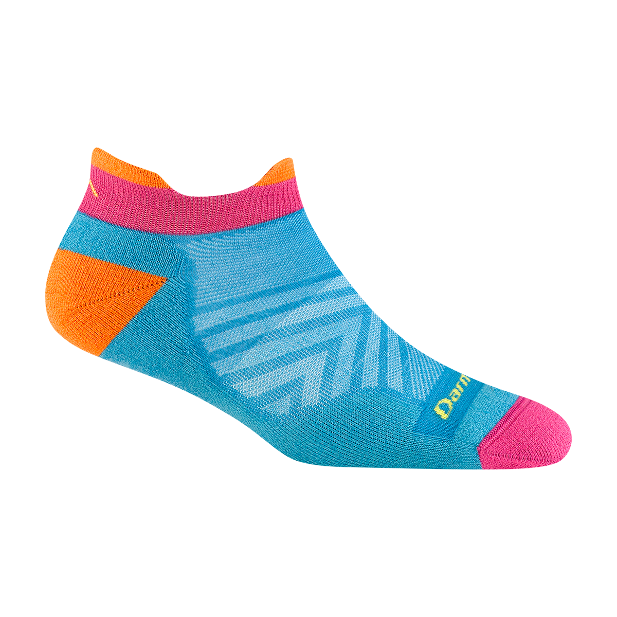 'Darn Tough Vermont' Women's No Show Tab Cushioned Ultra-Lightweight Running Socks - Ocean