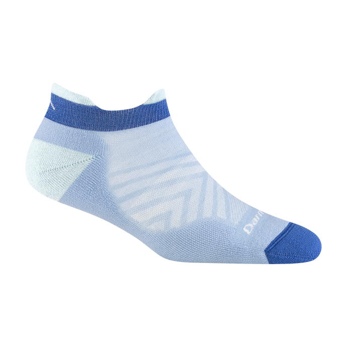 'Darn Tough Vermont' Women's No Show Tab Cushioned Ultra-Lightweight Running Socks - Sky