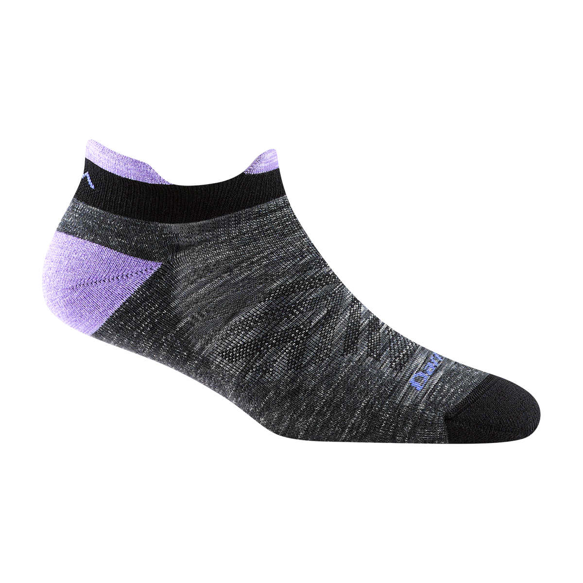 'Darn Tough Vermont' Women's No Show Tab Cushioned Ultra-Lightweight Running Socks - Space Grey