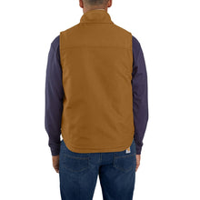 'Carhartt' Men's FR Duck Mock Neck Vest - Carhartt Brown