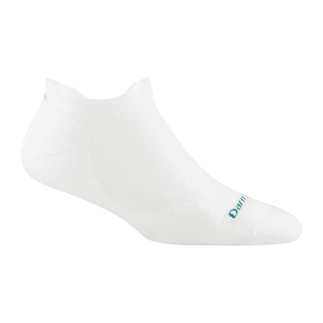 'Darn Tough Vermont' Women's Coolmax No Show Tab Ultra-Lightweight Running Socks - White
