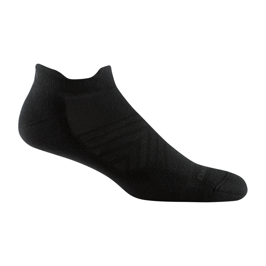 'Darn Tough Vermont' Men's Coolmax No Show Tab Ultra-Lightweight Running Socks - Black